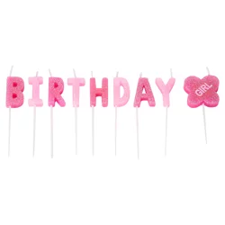 Papyrus Birthday Candles, Girl Birthday - 9 ct