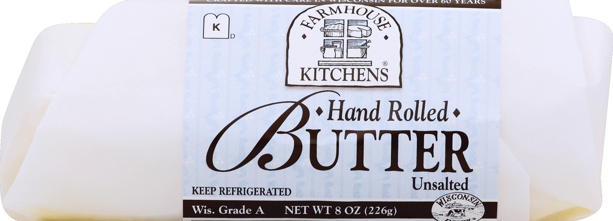slide 5 of 5, Farmhouse Kitchens Butter - Farmhouse Hand Rolled Unsalted, 8 oz