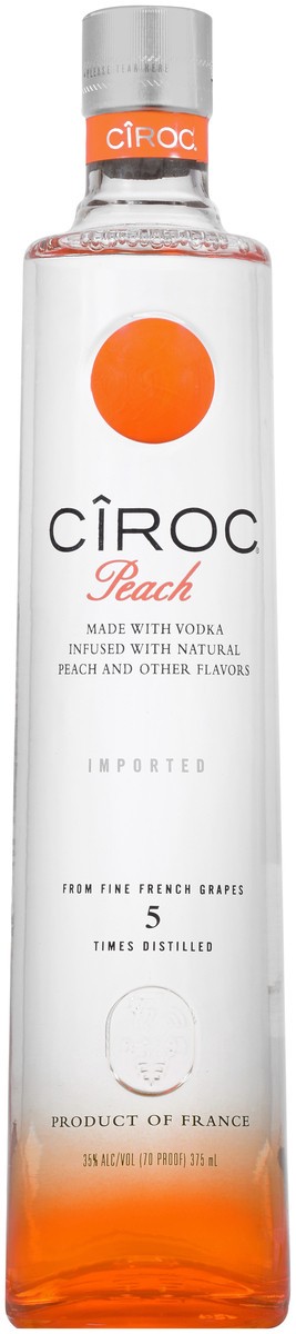 slide 1 of 3, Ciroc Peach Vodka, 375 ml