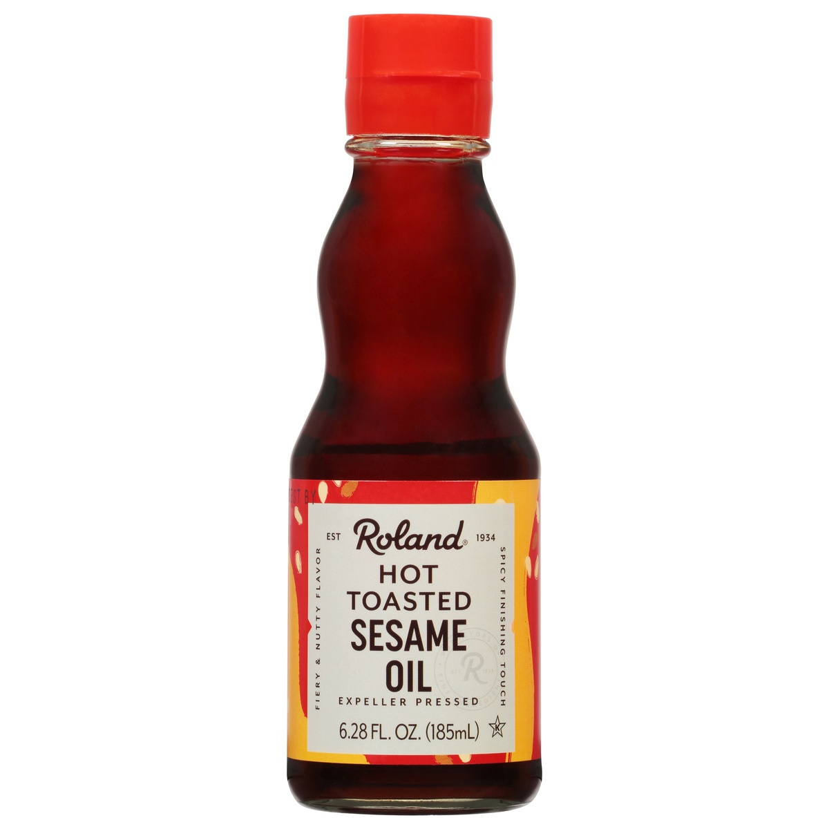 slide 1 of 2, Roland Sesame Oil, Hot, 6.2 oz