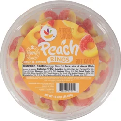 Our Brand Peach Rings Soft Candy