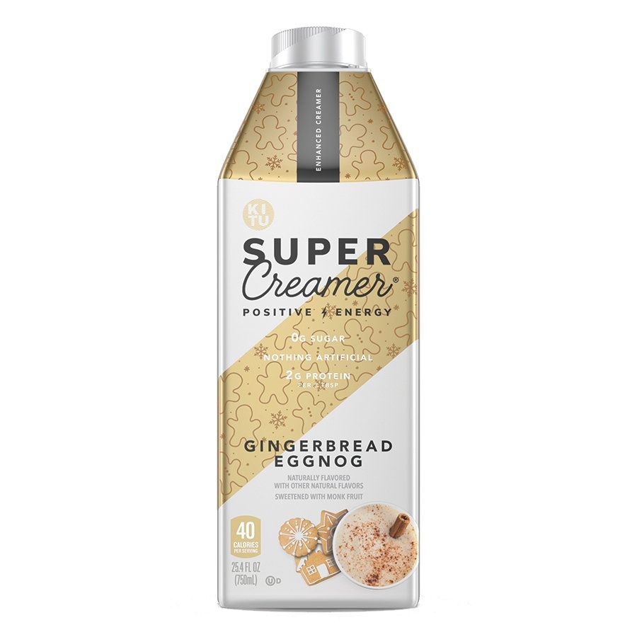 slide 1 of 1, KITU Super Creamer Gingerbread Eggnog, 25.4 fl oz