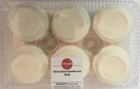 slide 1 of 8, Ukrop's Yellow Batter Cupcakes Iced White, 6 ct; 13 oz