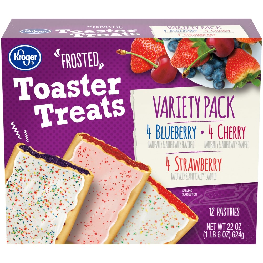 slide 1 of 1, Kroger Frosted Toaster Treats Variety Pack, 12 ct; 1.83 oz
