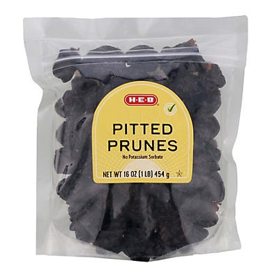 slide 1 of 1, H-E-B Pitted Prunes, 16 oz