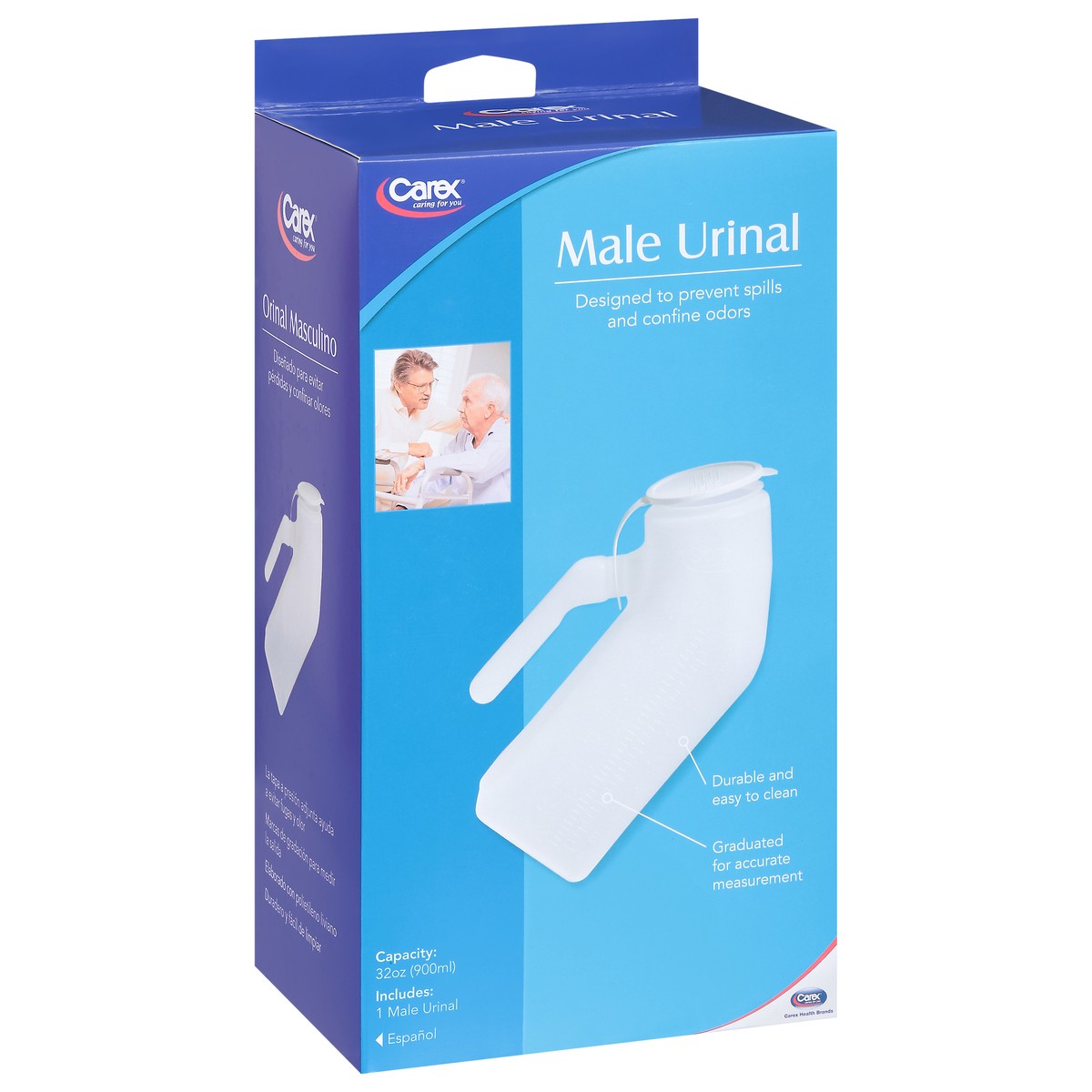 slide 8 of 9, Carex Rubbermaid Male Urinal, 1 ct