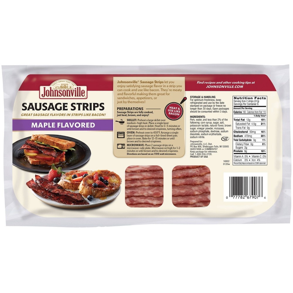 Johnsonville Maple Flavor Sausage Strips Shipt