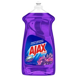 Ajax Ultra Liquid Dish Soap with Fabuloso Lavender Scent, Deep Cleaning Action, 52 Oz. Bottle
