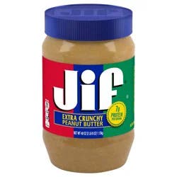 Jif Extra Crunchy Peanut Butter, 40-Ounce Jar