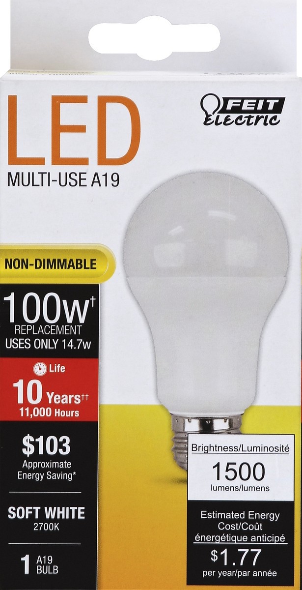 slide 1 of 5, Feit Electric Light Bulb 1 ea, 1 ct