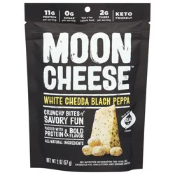 Moon Cheese White Cheddar Black Pepper Cheese Bites 2 oz