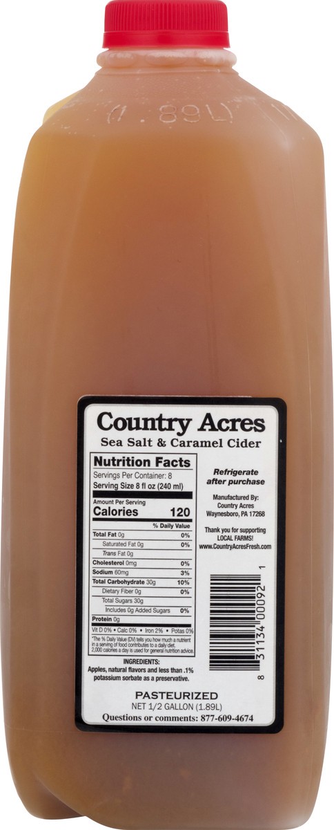 slide 12 of 13, Big Red Truck Sea Salt & Caramel Cider 64 oz, 64 fl oz