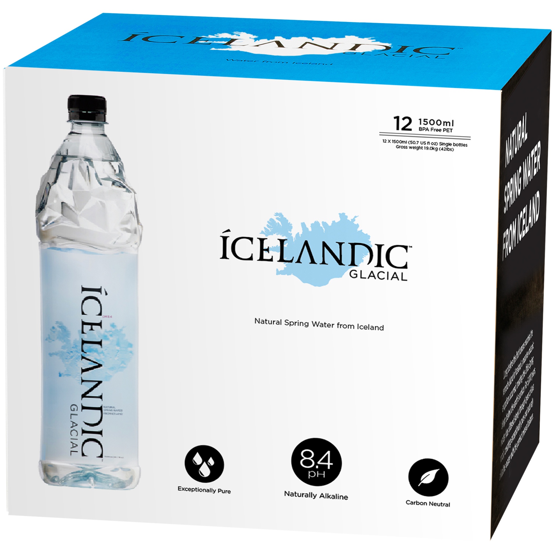 slide 1 of 1, Icelandic Natural Spring Water 50.7Oz Case, 608.4 oz