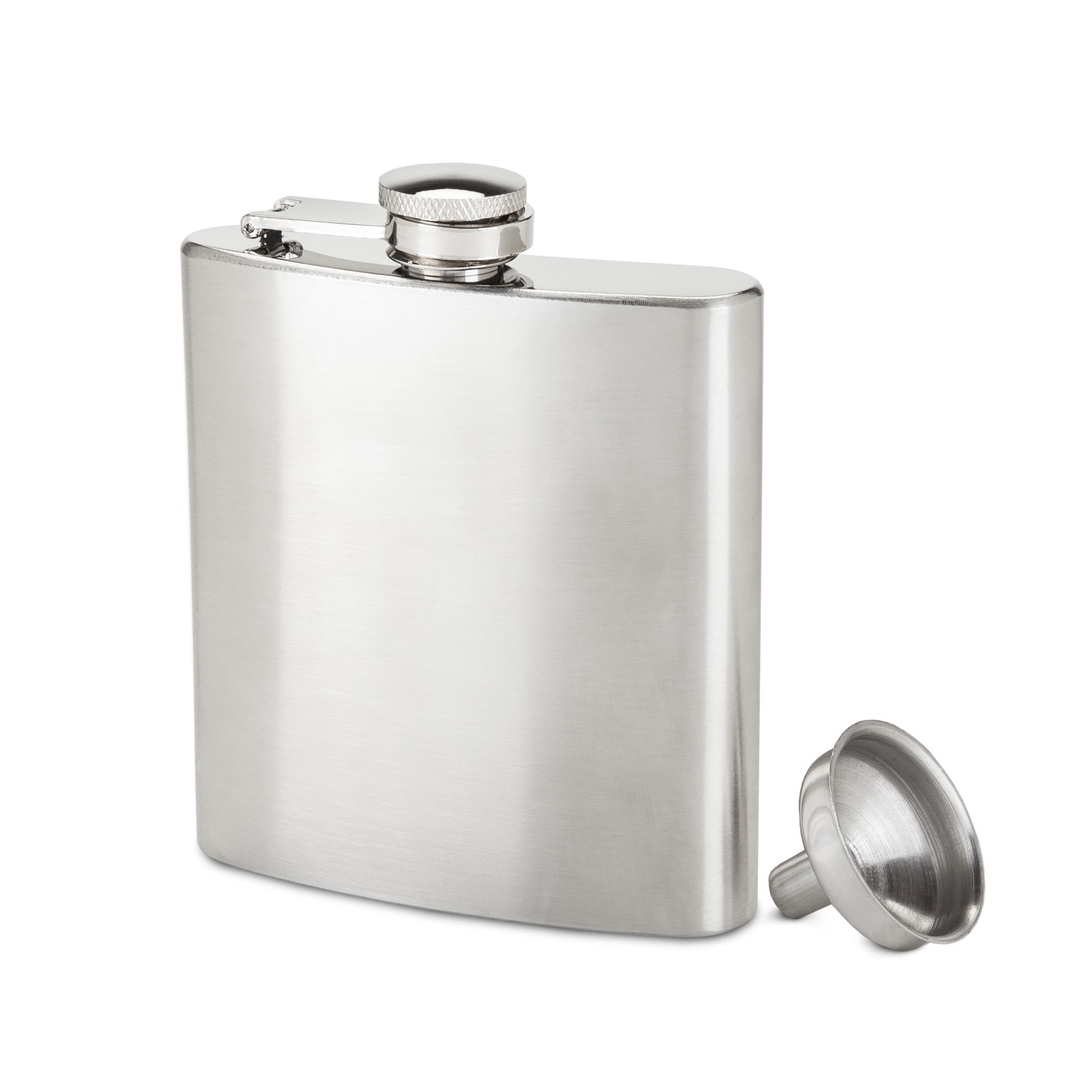 slide 1 of 5, true Groomsman 6 Oz Flask With Funnel - Each, 6 oz