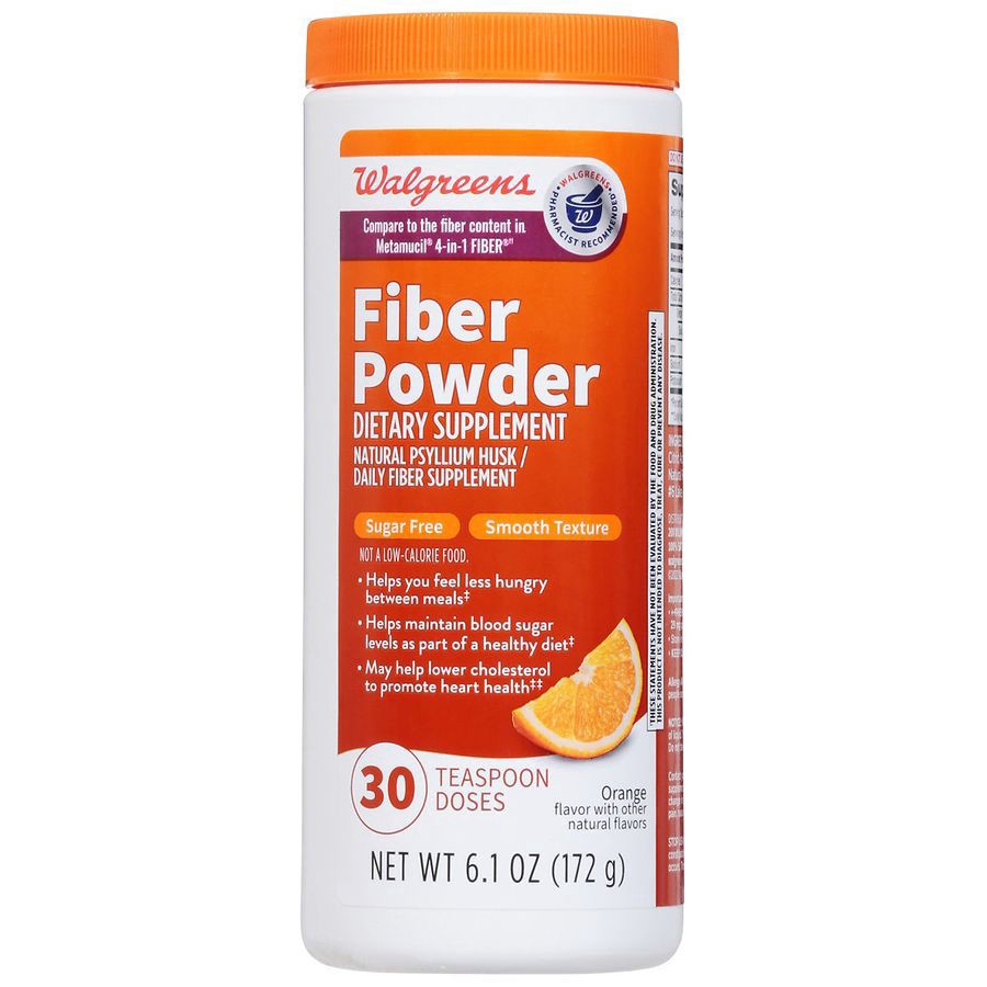 slide 1 of 5, Walgreens Fiber Powder Orange, 6.1 oz