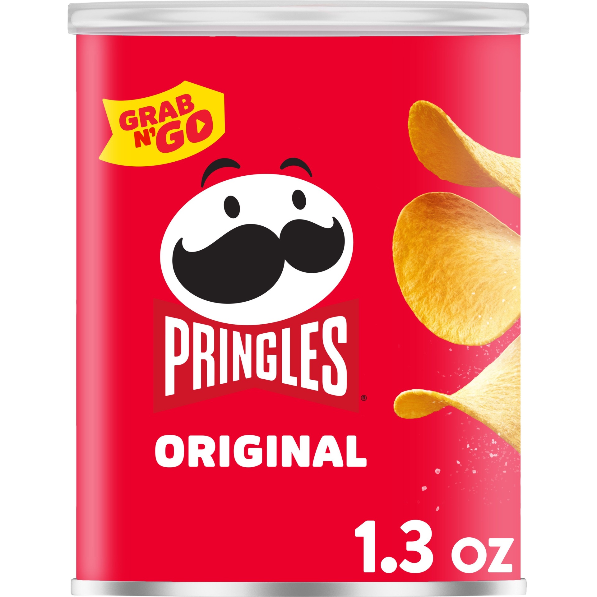 slide 1 of 5, Pringles Potato Crisps Chips, Lunch Snacks, Original, 1.3 oz