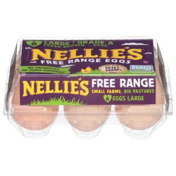 Nellie's Free Range Eggs Large 6 ea