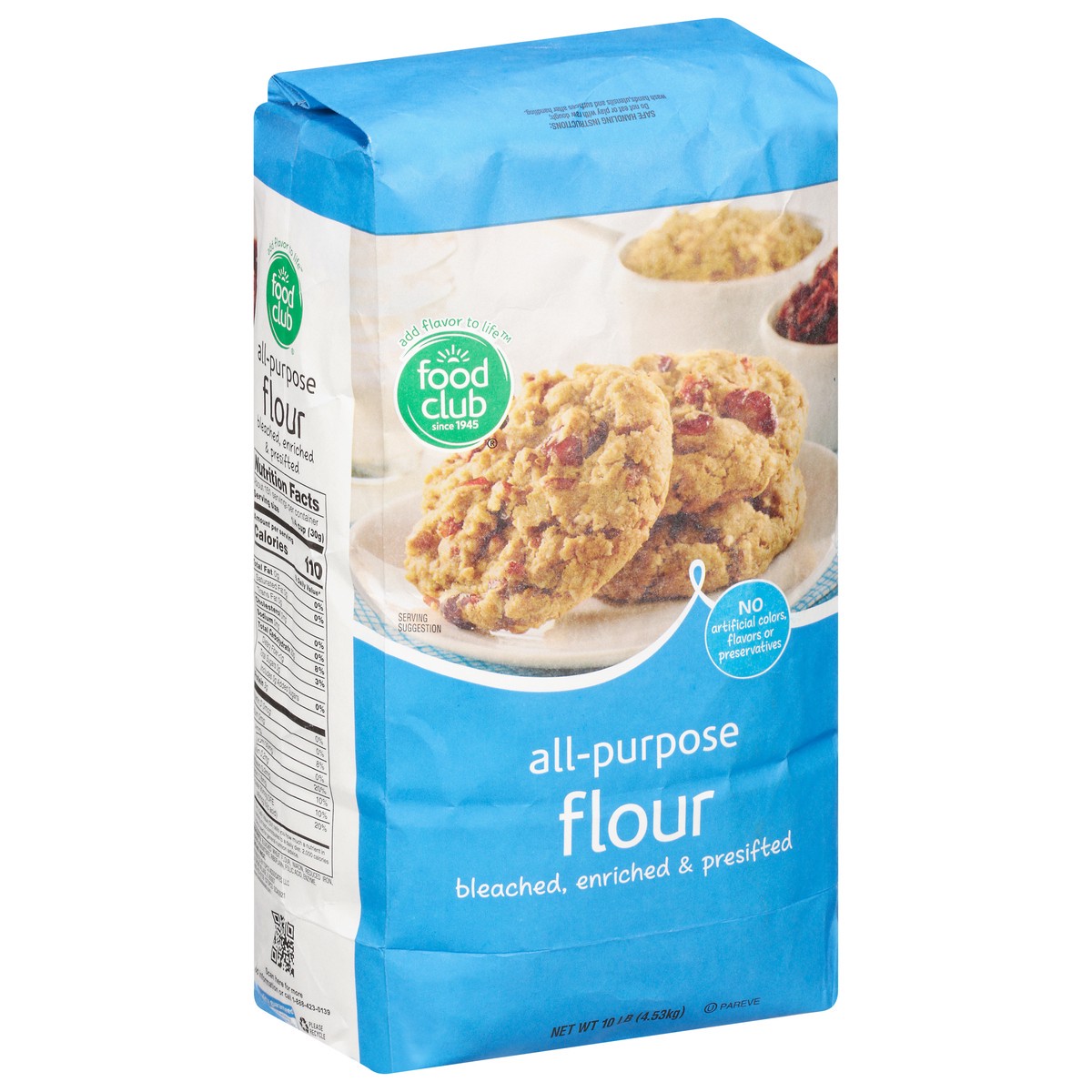 slide 2 of 9, Food Club All-Purpose Flour 10 lb, 10 lb