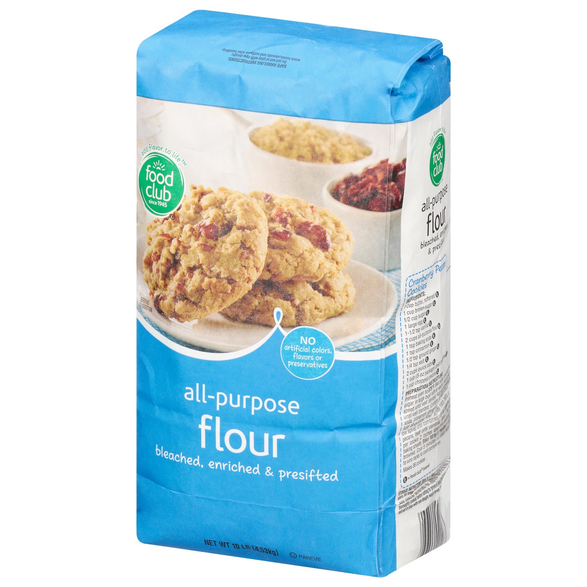 slide 3 of 9, Food Club All-Purpose Flour 10 lb, 10 lb