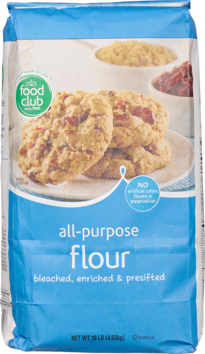 slide 5 of 9, Food Club All-Purpose Flour 10 lb, 10 lb