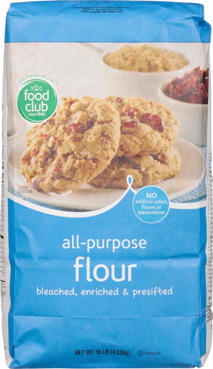 slide 6 of 9, Food Club All-Purpose Flour 10 lb, 10 lb