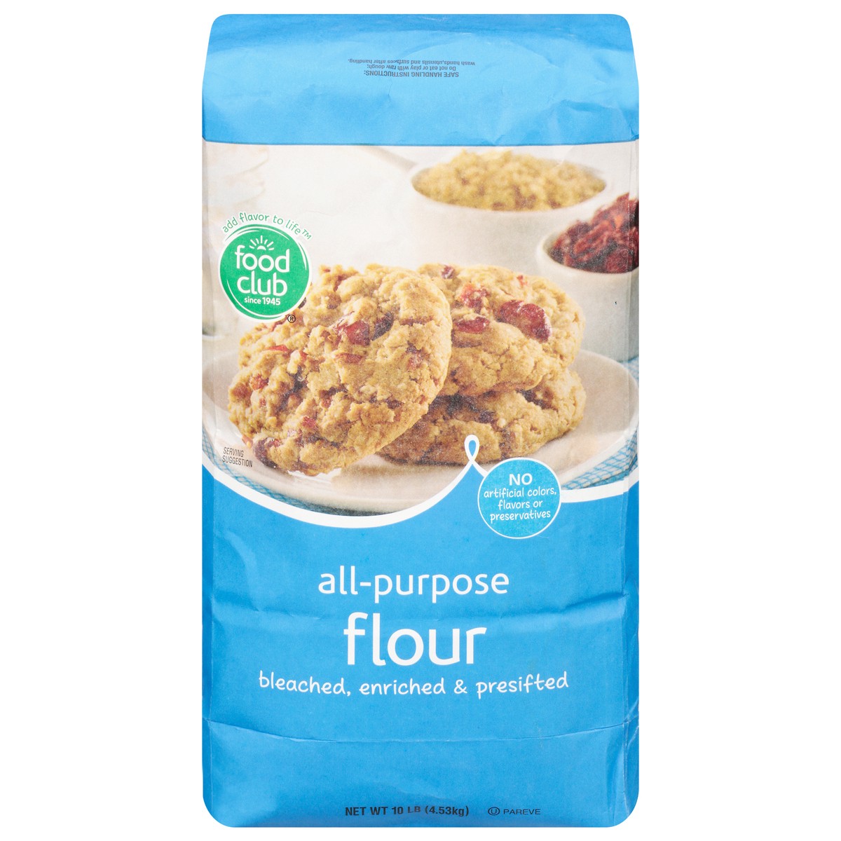 slide 1 of 9, Food Club All-Purpose Flour 10 lb, 10 lb