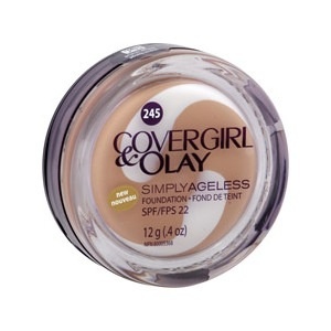 slide 1 of 1, Covergirl+Olay Simply Ageless Instant Wrinkle Defying Foundation, Warm Beige, 0.4 oz; 12 gram