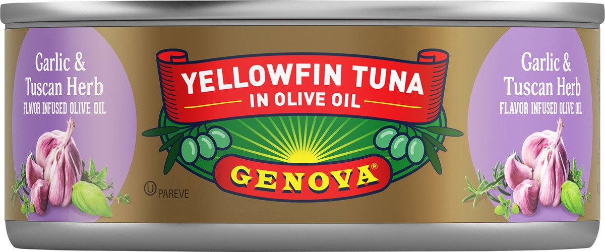 slide 3 of 7, Genova Premium Yellowfin Tuna in Garlic and Tuscan Herb Infused Olive Oil 5 oz, 5 oz