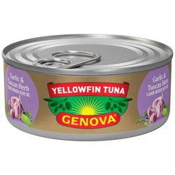 Genova Premium Yellowfin Tuna in Garlic and Tuscan Herb Infused Olive Oil 5 oz