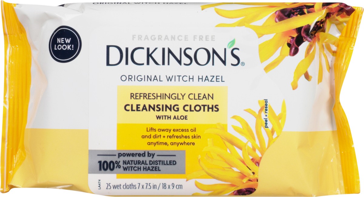 slide 13 of 13, Dickinson's Dickinson Cleansing Cloths, 25 ct