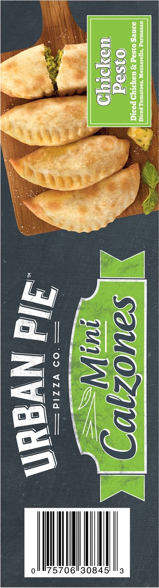 slide 4 of 15, Urban Pie Pizza Co. Mini Chicken Pesto Calzones 8 oz, 8 oz