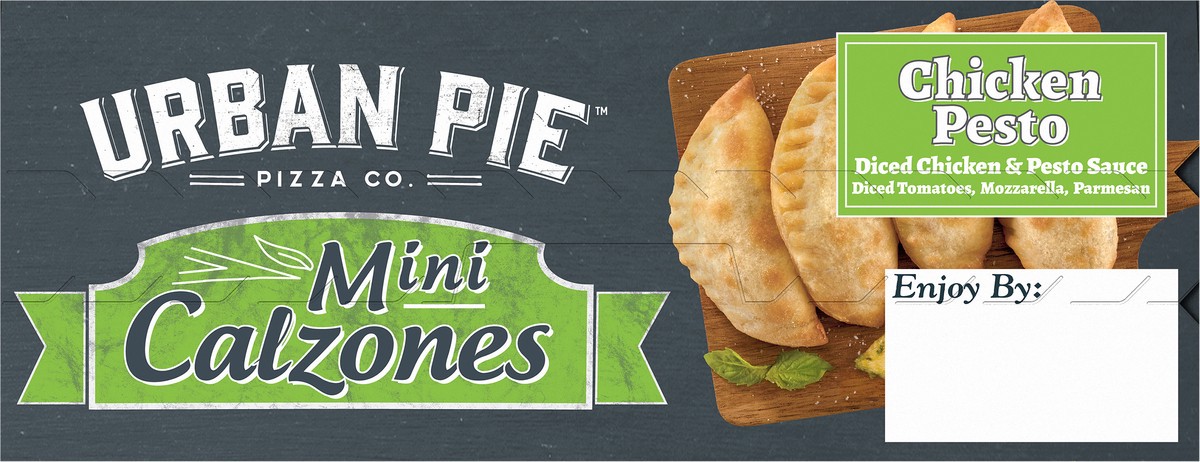 slide 3 of 15, Urban Pie Pizza Co. Mini Chicken Pesto Calzones 8 oz, 8 oz