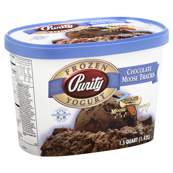 slide 1 of 1, Purity Chocolate Moose Tracks Frozen Yogurt, 1.5 qt