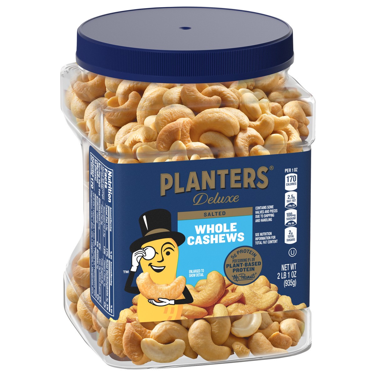 slide 12 of 12, Planters Deluxe Whole Salted Cashews 33 oz, 33 oz