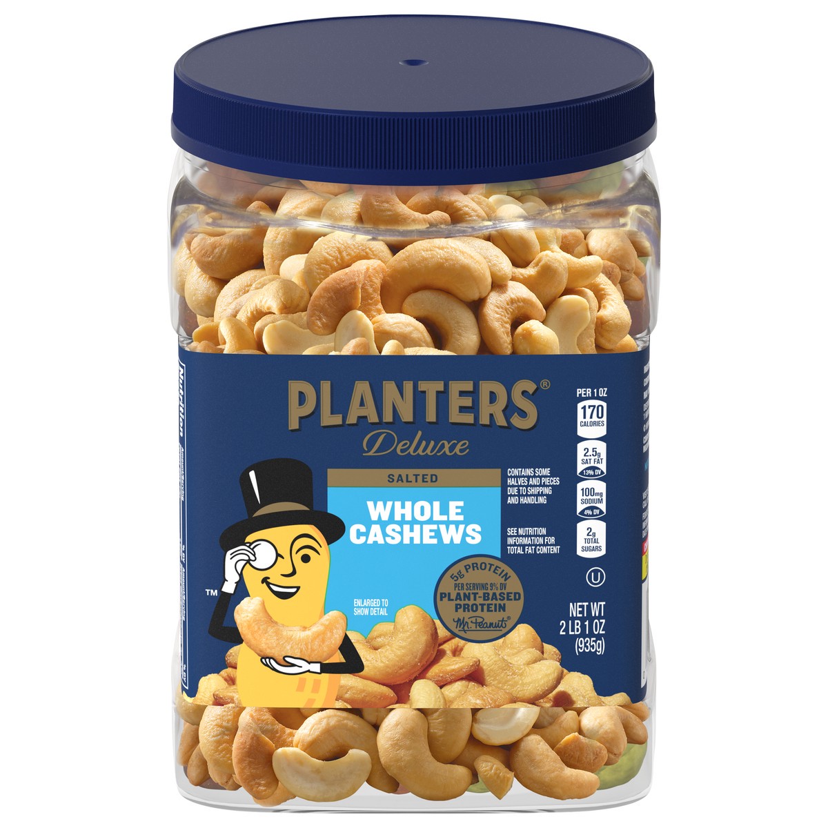 slide 1 of 12, Planters Deluxe Whole Salted Cashews 33 oz, 33 oz