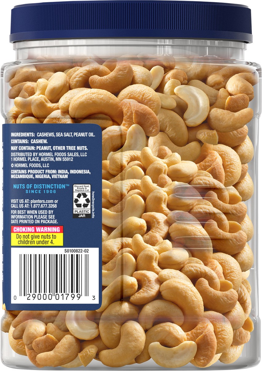 slide 6 of 12, Planters Deluxe Whole Salted Cashews 33 oz, 33 oz