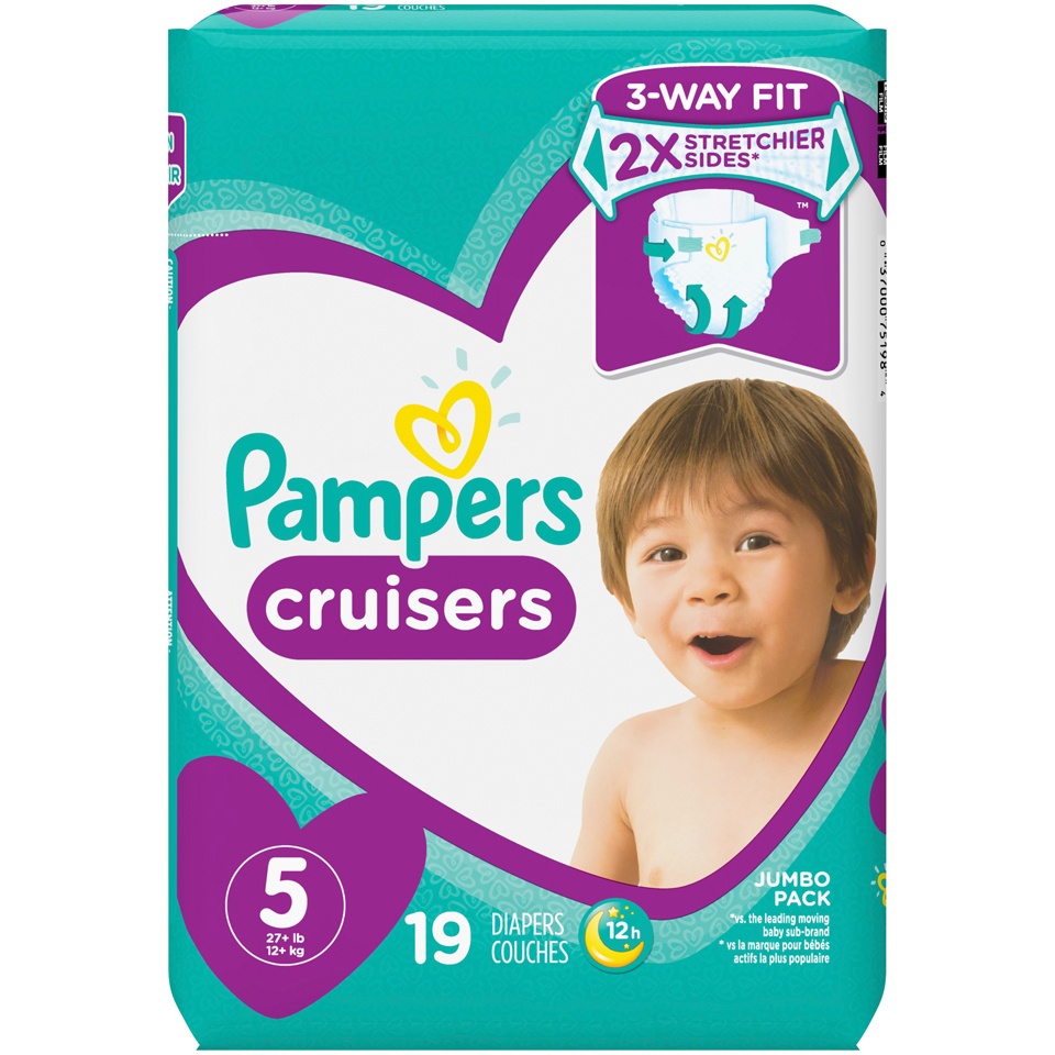 Pampers Cruisers Size 5 Diapers 19 ct | Shipt