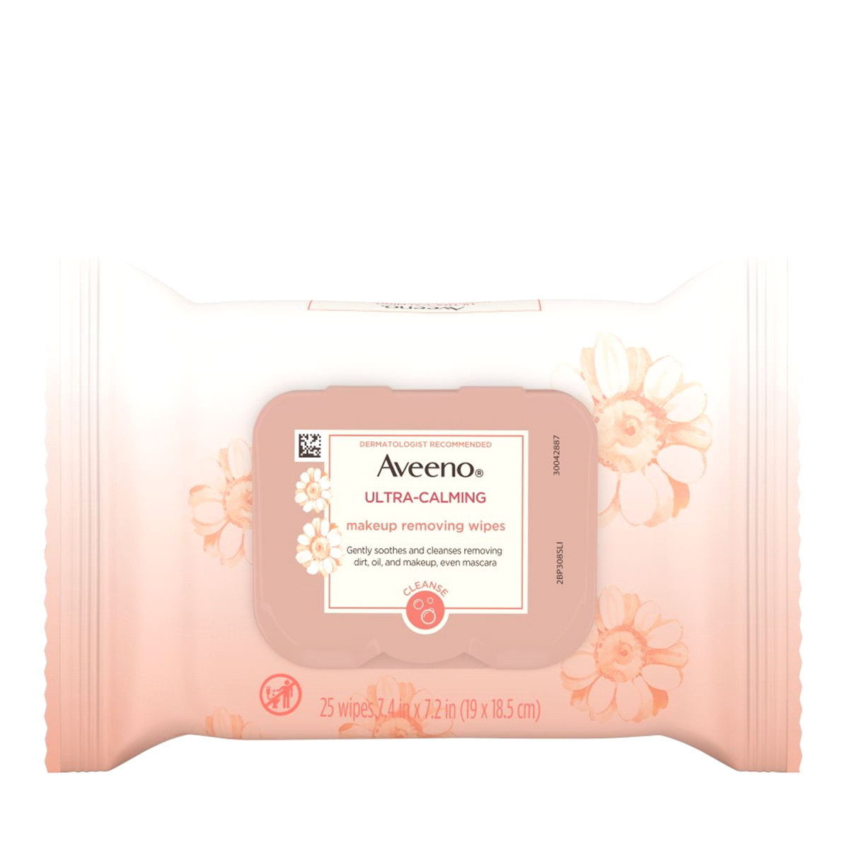 slide 1 of 6, Aveeno Ultra Calming Cleansing Makeup Removing Wipes, 25 ct