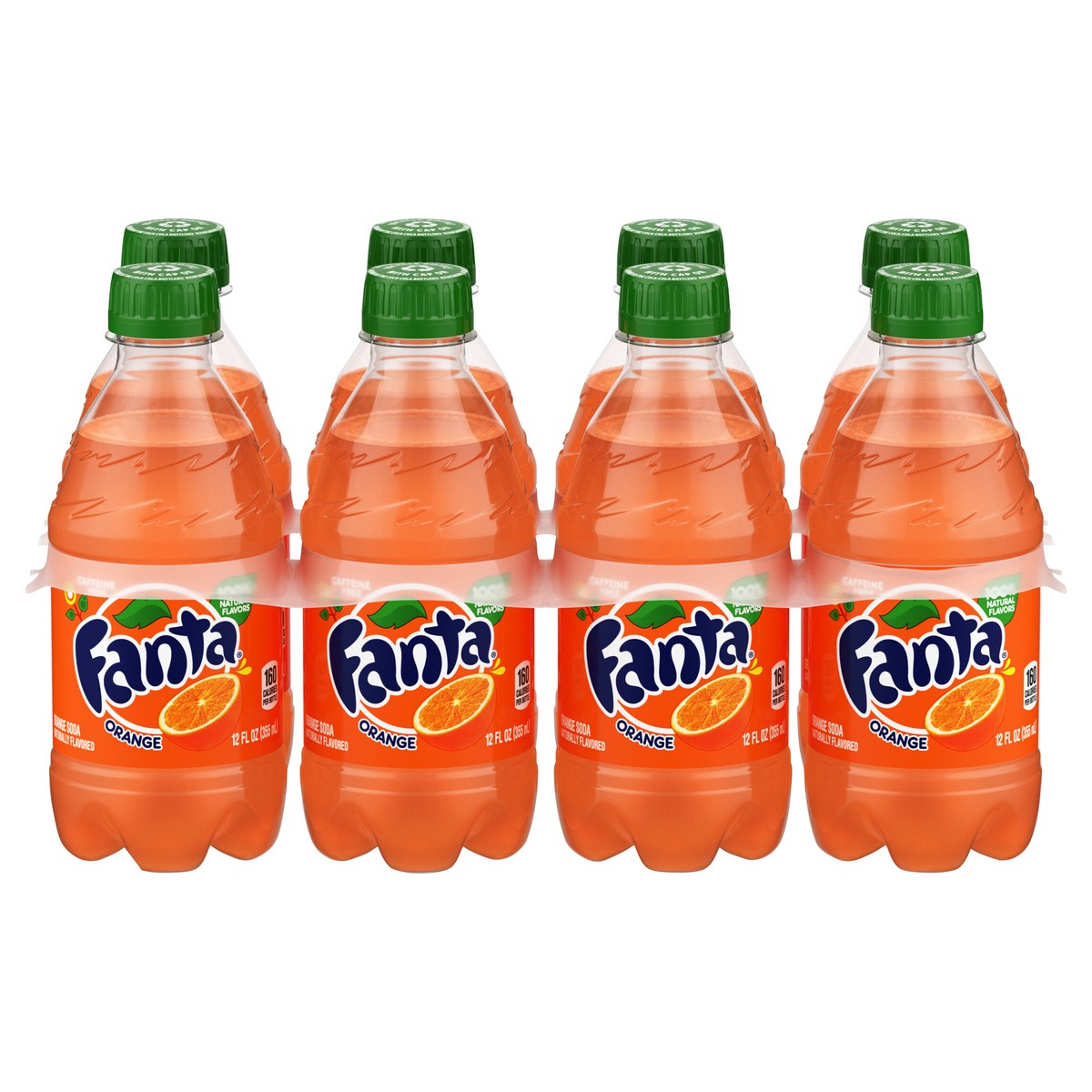 slide 1 of 9, Fanta Orange Soda Bottles- 8 ct, 8 ct