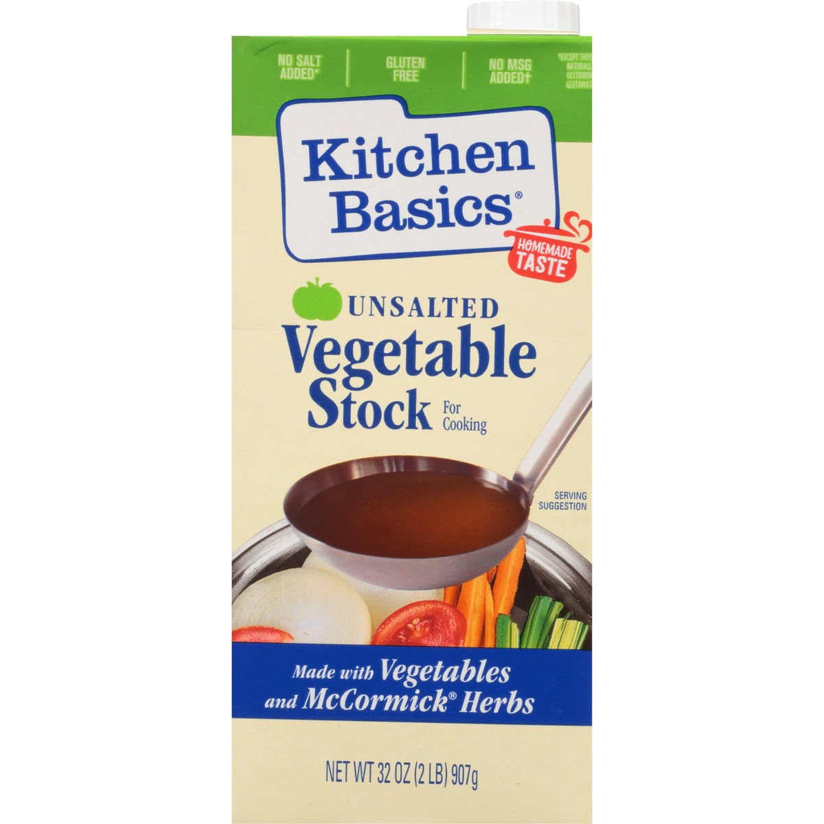 slide 9 of 9, Kitchen Basics Unsalted Vegetable Stock, 32 fl oz, 32 fl oz