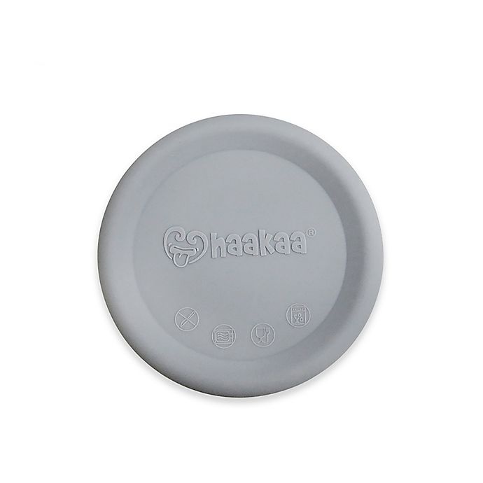 slide 1 of 7, Haakaa Silicone Leak-Proof Breast Pump Cap - Grey, 1 ct