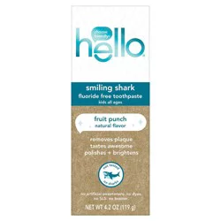 Hello Smiling Shark Fluoride Free Kids Toothpaste