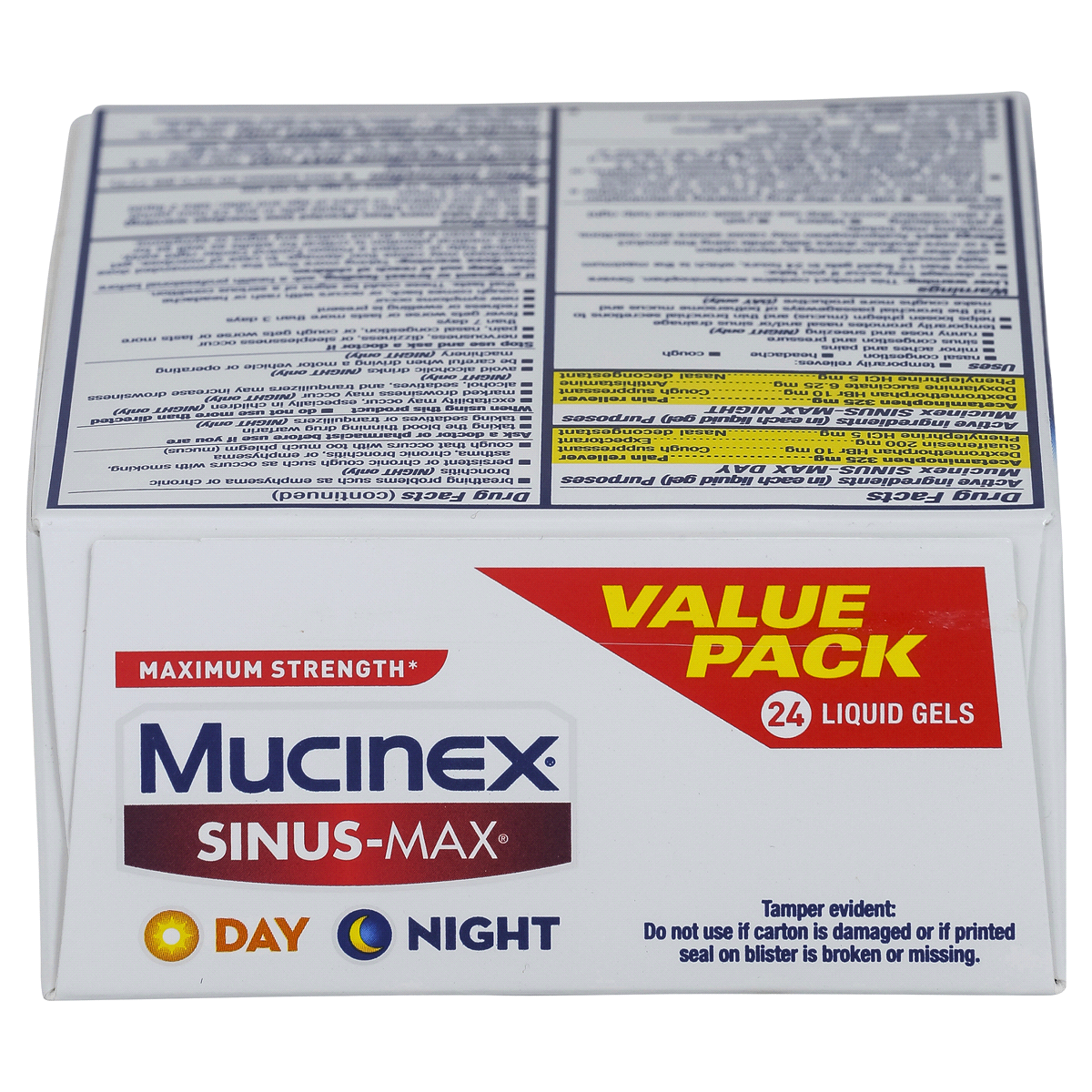 slide 4 of 30, Mucinex Sinus-Max Day & Night Liquid Gels, 24 ct