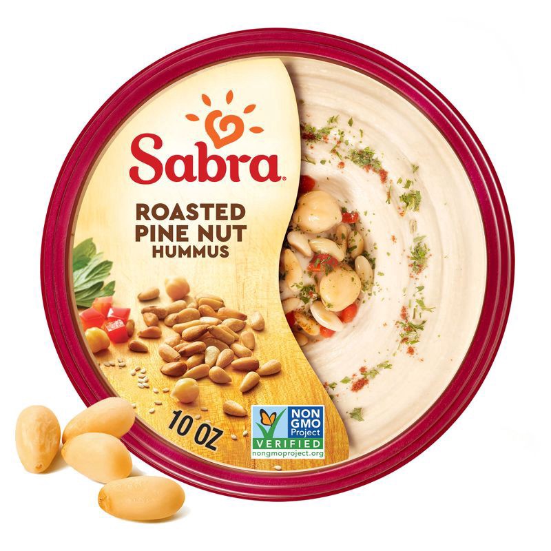 slide 1 of 5, Sabra Roasted Pine Nut Hummus, 10 oz, 10 oz