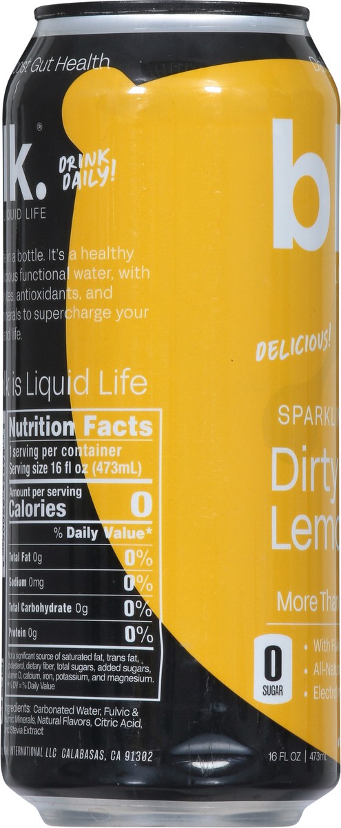 slide 7 of 14, blk. Sparkling Dirty Lemonade Fulvic Fusion - 16 fl oz, 16 fl oz