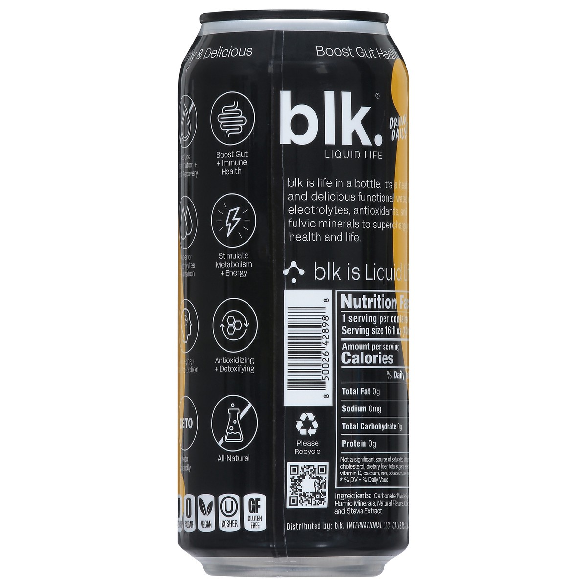 slide 11 of 14, blk. Sparkling Dirty Lemonade Fulvic Fusion - 16 fl oz, 16 fl oz