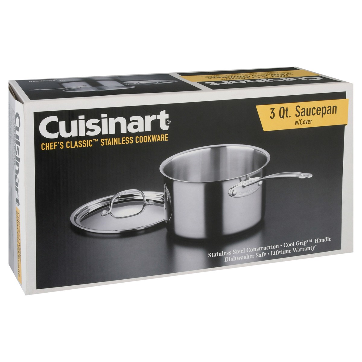 slide 10 of 12, Cuisinart 3 Quart Sauce Pan with Cover 1 ea, 1 ea