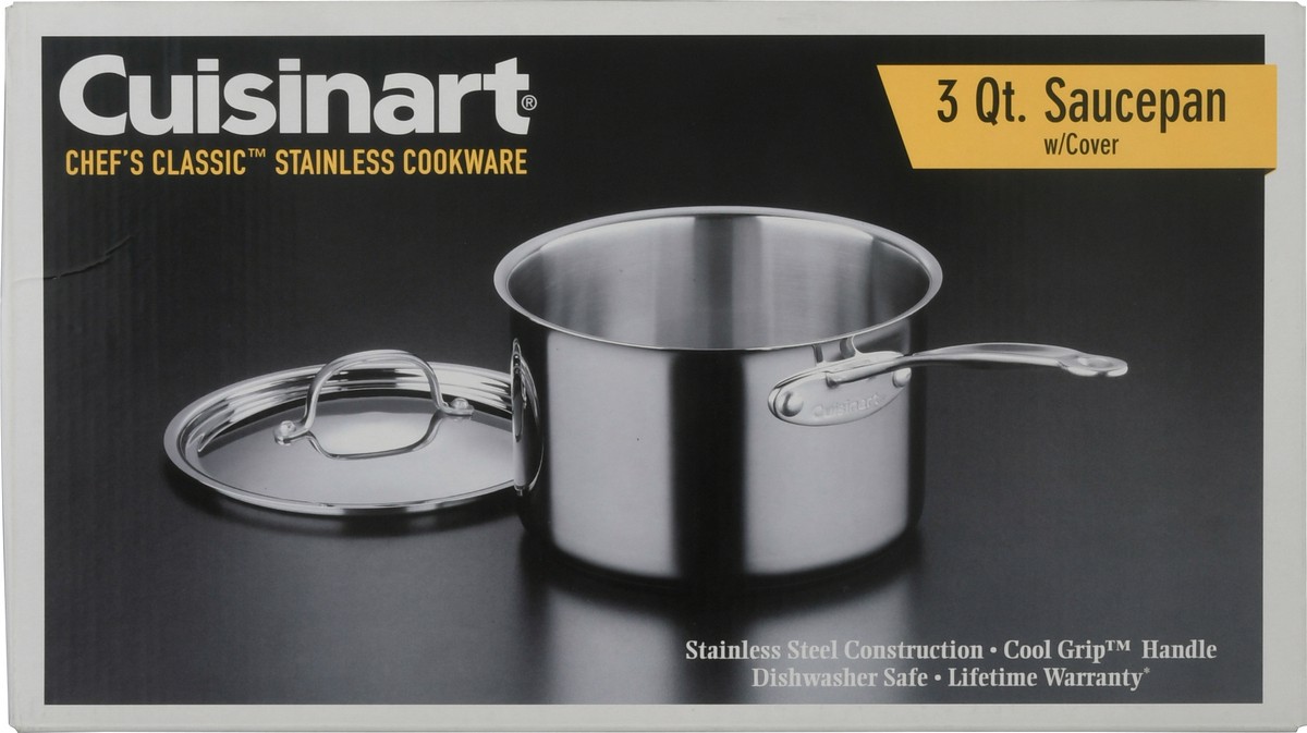 slide 2 of 12, Cuisinart 3 Quart Sauce Pan with Cover 1 ea, 1 ea