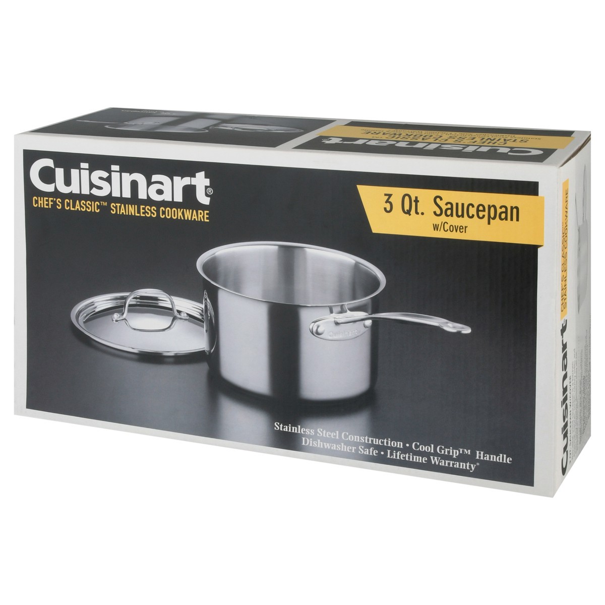 slide 6 of 12, Cuisinart 3 Quart Sauce Pan with Cover 1 ea, 1 ea