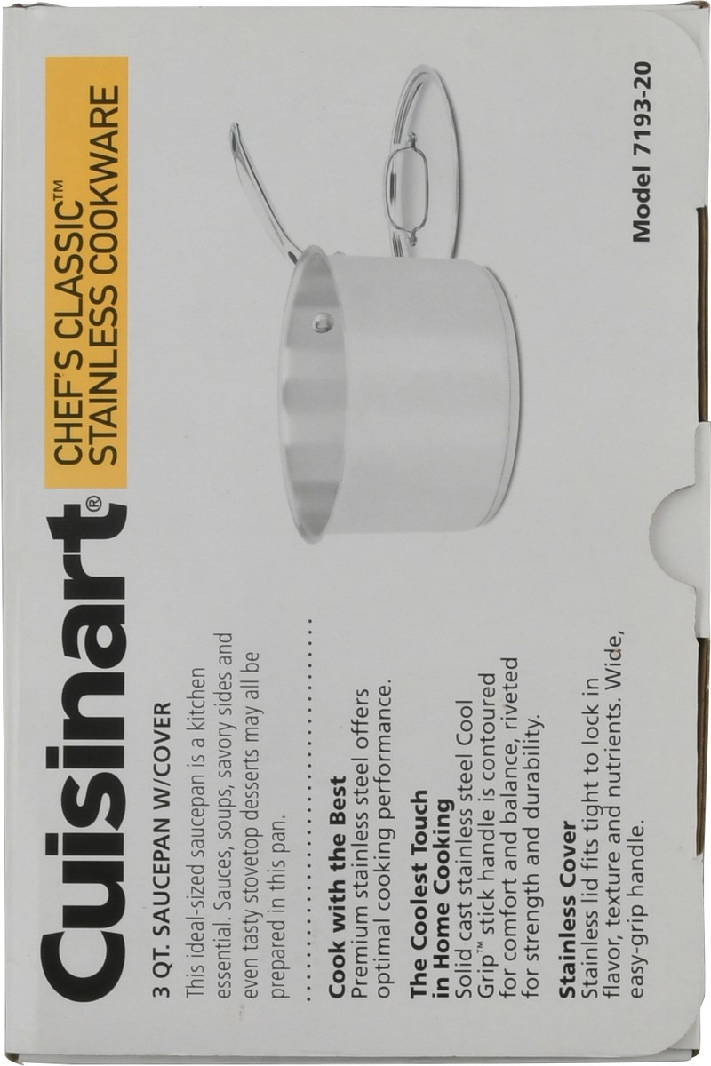 slide 8 of 12, Cuisinart 3 Quart Sauce Pan with Cover 1 ea, 1 ea